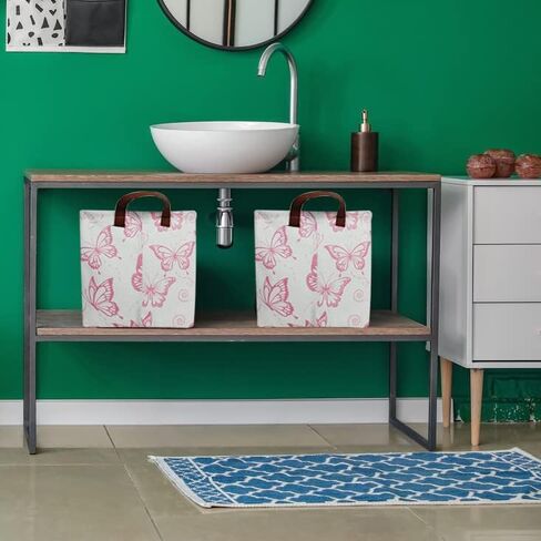 CLOCOR Rectangular Storage Basket Empty, Gift Basket for Halloween, Waterproof Storage Bin with Handles, Room Decor(Bat Pumpkin Halloween) in Kuwait