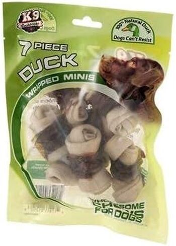 منتجات الحيوانات الأليفة ذات الأولوية K-9 كوكهاوس بطة ملفوفة بعظام صغيرة - 7 قطع، (170917) in Kuwait