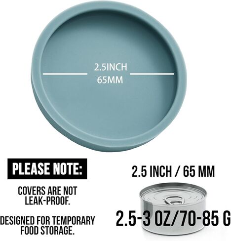 OHMO Cat Food Can Lids for 3oz Small Pet Cans, 2pcs, Sage Green in Kuwait