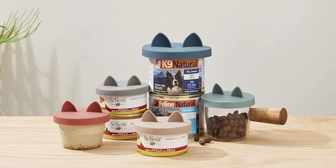 OHMO Cat Food Can Lids for 3oz Small Pet Cans, 2pcs, Sage Green in Kuwait