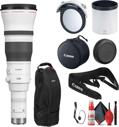 Canon RF 1200mm f/8 L is USM Lens (5056C002) + Cap Keeper + Cleaning Kit (Renewed) in Saudi Arabia