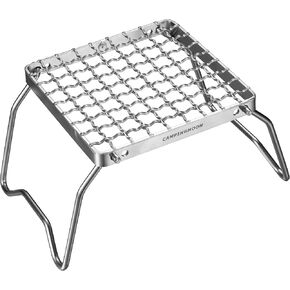 CAMPINGMOON Portable Folding Camping Campfire Grill over Fire Split Stoves 304 Stainless Steel (Grid wire (MS-1011)) in Kuwait