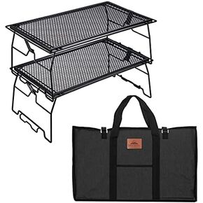 CAMPINGMOON Campfire Grill Storage Rack Camping Grill Steel Foldable Stackable T-238 in Saudi Arabia