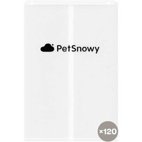 SNOW+ Cat Litter Box Liners, Self-Sealing Waste Drawer Bags for Automatic Cat Litter Box, 30 Pcs