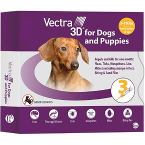 Vectra 3D for Dogs Flea, Tick & Mosquito Treatment & Prevention for Extra Small Dogs (5-10 lbs), 3 month supply in Saudi Arabia