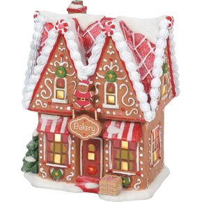 Department 56 North Pole Village Gingerbread Bakery Lit Building, 6 Inch, Multicolor in Saudi Arabia