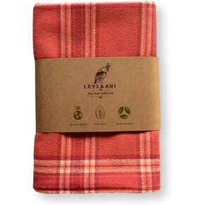 Leyl&Ari Flannel Blanket (Sage), 100% Organic Cotton Premium Quality Soft Plaid Receiving Wrap for Infant & Newborn, Gender Neutral Baby Essential Accessories Made in The USA in Kuwait