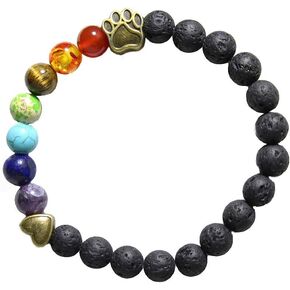 COZYMATE Pet Memorial Gift Rainbow Bridge Bracelet Paw Keychain in Memory Loss of Dogs Cats