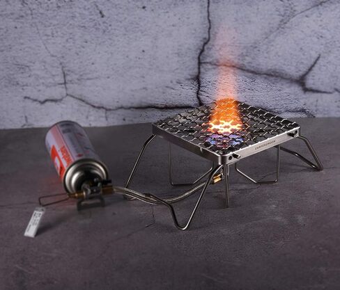 CAMPINGMOON Portable Folding Camping Campfire Grill over Fire Split Stoves 304 Stainless Steel (Grid wire (MS-1011)) in Kuwait