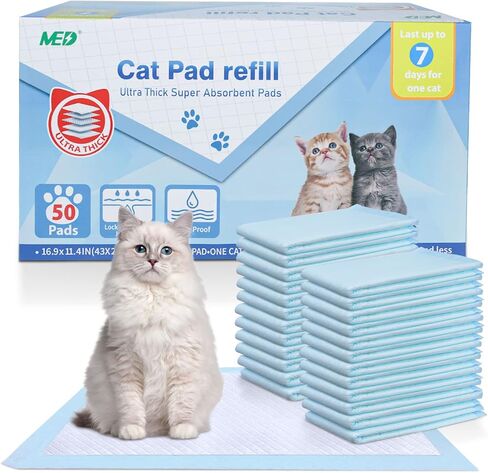 Cat Litter Pads Superior Absorbent 25 Count Scent Generic Refill Compatible with Tidy Cat Breeze Litter System 16.9x11.4 Inch Enhanced Odor Control in Saudi Arabia