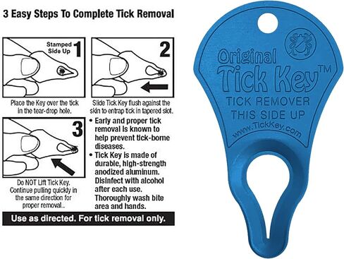 The Original Tick Key -Tick Detaching Device - Portable, Safe and Highly Effective Tick Detaching Tool - 3 Pack (Earth) in Saudi Arabia