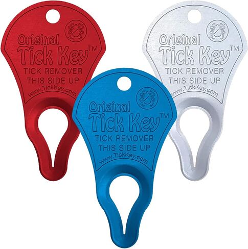 The Original Tick Key -Tick Detaching Device - Portable, Safe and Highly Effective Tick Detaching Tool - 3 Pack (Earth) in Saudi Arabia