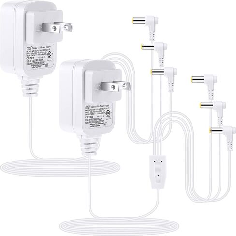 محول Sumind AC/DC متوافق مع ملحق Lemax Lighted Village # 74254 94563 94565 94566 94527 94564، محول طاقة 4.5 فولت 3 مخرج لشاحن إمداد الطاقة لقرية عيد الميلاد Spooky Town (قطعتان) in Saudi Arabia