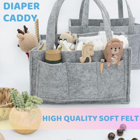 منظم علبة حفاضات الأطفال من سافوك، سلة استحمام محمولة لحديثي الولادة، هدايا تخزين وتغيير مناديل مبللة وحقيبة سيارة وحضانة الأطفال الرضع والصبيان والبنات (رمادي) in Kuwait