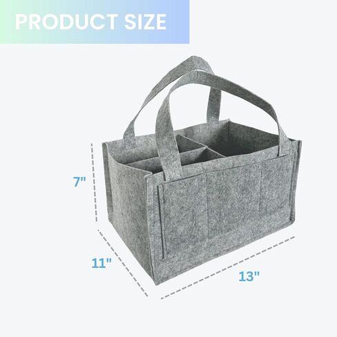 منظم علبة حفاضات الأطفال من سافوك، سلة استحمام محمولة لحديثي الولادة، هدايا تخزين وتغيير مناديل مبللة وحقيبة سيارة وحضانة الأطفال الرضع والصبيان والبنات (رمادي) in Kuwait