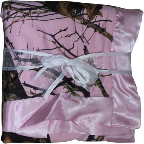 Mossy Oak Pink Camo Carstens Baby Throw Receiving Nursery Blanket 34X34 Super Soft in Kuwait