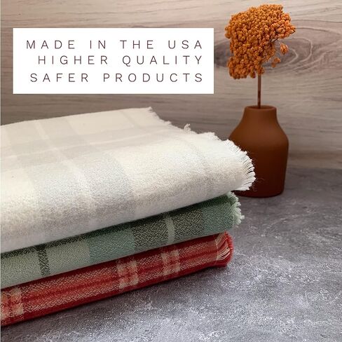 Leyl&Ari Flannel Blanket (Sage), 100% Organic Cotton Premium Quality Soft Plaid Receiving Wrap for Infant & Newborn, Gender Neutral Baby Essential Accessories Made in The USA in Kuwait