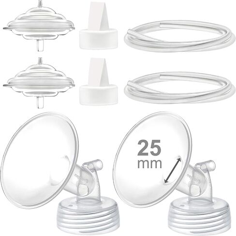Maymom Pump Parts Compatible with Spectra S2 S1 9 Plus Breastpump, Flange (19mm) Valve Tubing Backflow Protector, Not Original Spectra Replacement Pump Parts S2 Accessories in Saudi Arabia