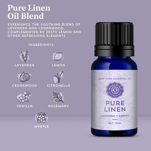 Laundry Essentials Essential Oil Set: Use with Wool Dryer Balls or Oil Diffuser Elevate Your Laundry with All-Natural Aromatherapy Scents | Fresh Laundry, Chamomile Bliss, Pure Linen 10 ML in Kuwait