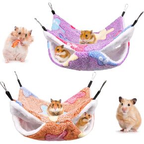 Auidy_6TXD 2 جهاز كمبيوتر شخصى أرجوحة الفئران لقفص خنزير غينيا الهامستر معلقة أرجوحة قفص الحيوانات الأليفة الصغيرة أرجوحة الحيوانات الأليفة يتأرجح السرير لطائرة شراعية السكر النمس شينشيلا الببغاء السنجاب الهامستر in Kuwait