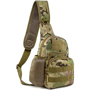 حزمة حقيبة حبال تكتيكية من NuCamper، حقيبة ظهر بحمالة الكتف العسكرية Molle EDC Rover للرجال، الصيد، السفر، المشي لمسافات طويلة (كاكي) in Kuwait