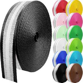 Grosun 10 Yards Nylon Webbing 1.5 inch Nylon Strap Webbing Straps Backpack Straps Nylon Belt for Indoor or Outdoor Gear, DIY Crafting, Handles, Luggage, Slings