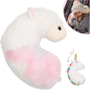 XDEMODA Seatbelt Pillow for Kids Travel - Dinosaur Seat Belt Cover & Cushion Pillow. Child Car Stuffed Plush Animal Travel Pillow. Safety Belt (Dinosaur)