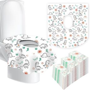 110 قطعة من أغطية مقاعد المراحيض للاستعمال مرة واحدة، كبيرة جدًا وملفوفة بشكل فردي، أغطية مراحيض محمولة مقاومة للماء للأطفال الصغار والكبار، المراحيض العامة للأطفال، أساسيات التدريب على السفر in Kuwait