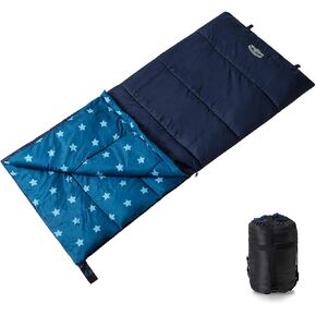 حقيبة نوم اصطناعية باسيفيك باس 50F مع حقيبة ضغط - حجم الأطفال in Kuwait