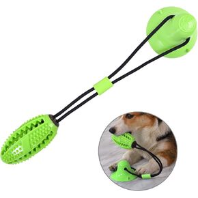 Guardians Dog Chew Toy with Suction Cup for Aggressive Chewers, Puppy Training Treats Food Dispensing Toothbrush Pet Teeth Cleaning Rope Toys for Dogs (Blue) in Kuwait