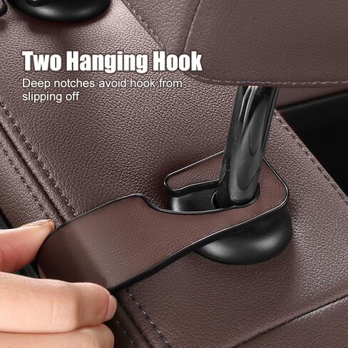 منظم المقعد الخلفي للسيارة مع حاملين لأكواب المشروبات، مقعد خلفي جلدي منظم للسيارة، صندوق مناديل وخطاف صندوق تخزين، خطافات مسند الرأس، حامل حامل للهاتف، تخزين متعدد الوظائف، ملحقات سفر السيارة (بيج) in Kuwait