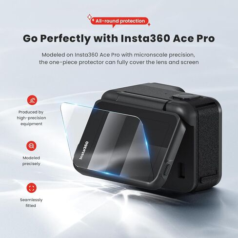 debous ACE PRO Screen Protector for Insta360 ACE PRO, Tempered Glass Anti-scratch Clera Hard Protective Film Shield Cover (9pcs) in Saudi Arabia