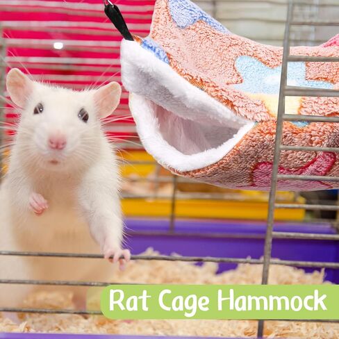 Auidy_6TXD 2 جهاز كمبيوتر شخصى أرجوحة الفئران لقفص خنزير غينيا الهامستر معلقة أرجوحة قفص الحيوانات الأليفة الصغيرة أرجوحة الحيوانات الأليفة يتأرجح السرير لطائرة شراعية السكر النمس شينشيلا الببغاء السنجاب الهامستر in Kuwait