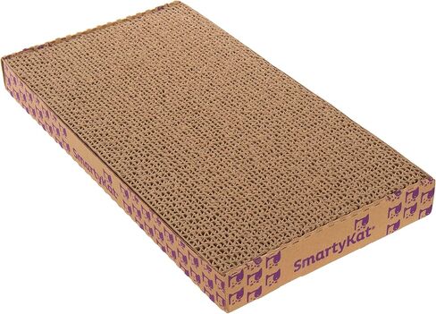 SmartyKat Super Scratcher + Double Wide مع تقنية Catnip Infusion وسادة خدش مموجة للقطط، قابلة للعكس in Kuwait