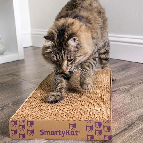 SmartyKat Super Scratcher + Double Wide مع تقنية Catnip Infusion وسادة خدش مموجة للقطط، قابلة للعكس in Kuwait