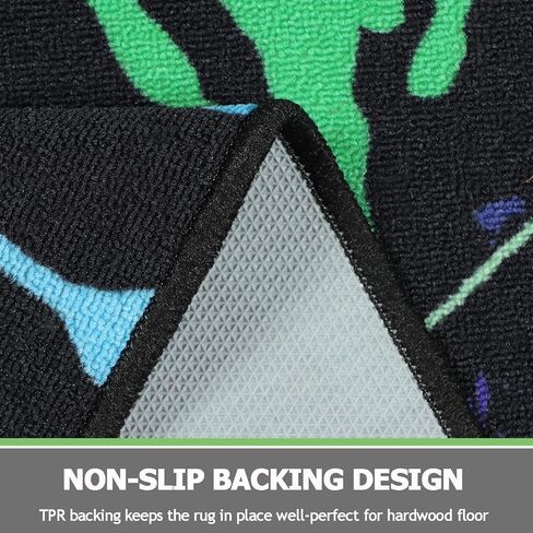 Capslpad Gaming Rug 59"x79"Large Size Gamer Area Rug Non Slip Printed Controller Game Gamepad Carpet for Player Gamer Bedroom Living Room Playroom Kids Room Decor in Kuwait