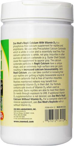 Zoo Med (3 Pack) Reptile Calcium with Vitamin D3, 12-Ounce Each in Saudi Arabia
