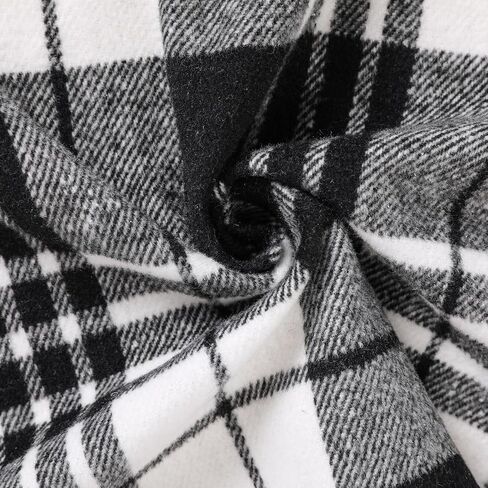 Viworld بيبي بوي فتاة منقوشة قميص الفانيلا طويلة الأكمام زر أسفل معطف طية صدر السترة ملابس الخريف الشتاء وتتسابق in Kuwait