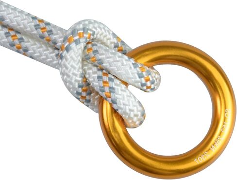 S.E.PEAK 25kN Aluminum Rappel Ring, Perfect Tension O-Ring, Connection Ring for Rock Climbing, Arborist, Hammock, Rescue, Slackline, Gold/Blue in Saudi Arabia