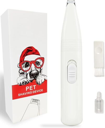 lexflext Dog Grooming Clippers, Dog Paw Trimmer with Detachable Ceramic Blade for Trimming Small Areas of Pet's Hair, Low Noise Paw Grooming Shaver for Cat's Eyes Face Ears Paws (Blue) in Kuwait