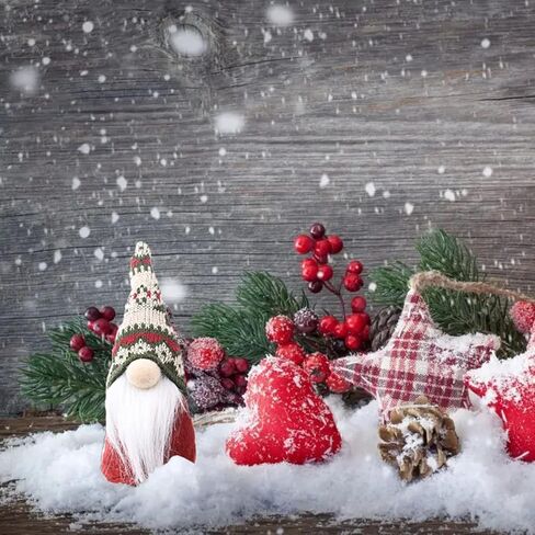 yudansi عيد الميلاد التماثيل القطيفة الزينة 2 حزمة، اليدوية الاسكندنافية tomte ديكور عيد الميلاد، x'mas سانتا التماثيل الجرف ديكور صينية، عطلة الشتاء الشمال نمط الزينة محشوة أفخم الحلي in Kuwait