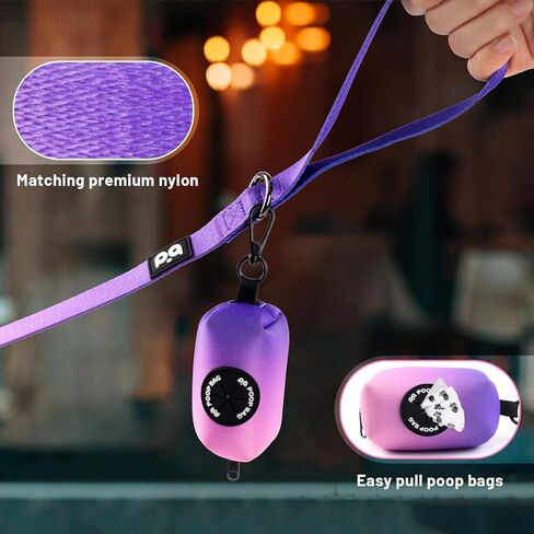 Dog Harness Collar Leash Combo,No Pull Adjustable Vest Cute for Small Puppy Medium Girl/Boy Pets with Poop Bag Holder(Small,Black) in Kuwait