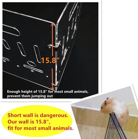 قفص كبير فاخر شفاف لخنزير غينيا للحيوانات الصغيرة مع بطانة ورقية مقاومة للماء in Kuwait