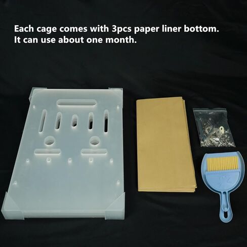 قفص كبير فاخر شفاف لخنزير غينيا للحيوانات الصغيرة مع بطانة ورقية مقاومة للماء in Kuwait