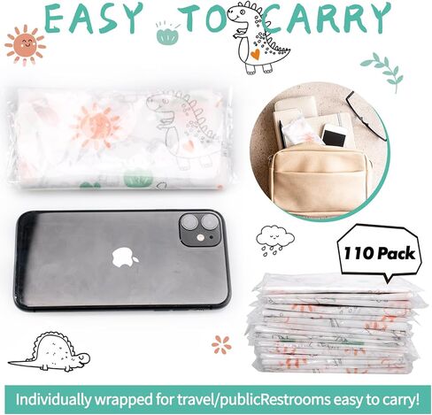 110 قطعة من أغطية مقاعد المراحيض للاستعمال مرة واحدة، كبيرة جدًا وملفوفة بشكل فردي، أغطية مراحيض محمولة مقاومة للماء للأطفال الصغار والكبار، المراحيض العامة للأطفال، أساسيات التدريب على السفر in Kuwait