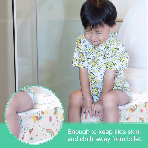 Reginary 25 Packs Disposable Toilet Seat Covers Extra Large Individually Wrapped for Kids and Adults, Portable Non Slip Waterproof Potty Seat Covers for Toddlers Potty Training, Travel in Saudi Arabia