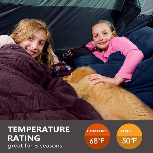 حقيبة نوم اصطناعية باسيفيك باس 50F مع حقيبة ضغط - حجم الأطفال in Kuwait