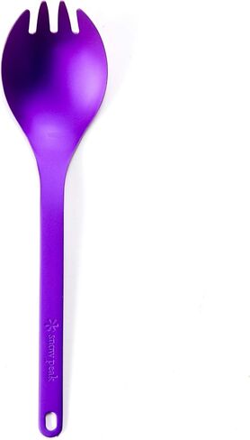 Snow Peak Titanium Spork for Outdoor Use, Portable and Durable, Titanium | Lightweight, Perfect for Camping, Backpacking, Hiking & Everyday Use, Premium Anodized Titanium in Saudi Arabia