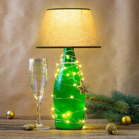 4 Sets Lamp Kit For Bottle Includes Stopper in 3 Sizes, 9 mm Glass Drill Bit, Slip on Socket, 8 Feet Power Cord for DIY Wine Bourbon Beer Glass Bottle Lamp No Drilling Required in Saudi Arabia
