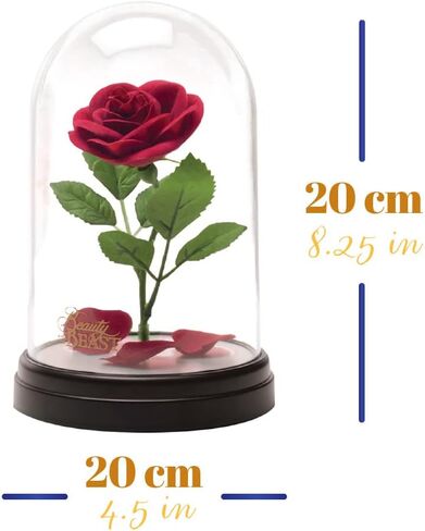 Paladone Beauty and The Beast Enchanted Rose Light, Touch Activated, Officially Licensed Disney Merchandise in Saudi Arabia